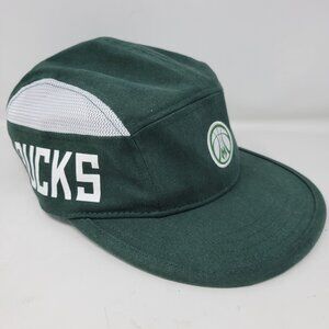 Milwaukee Bucks Team Exclusive Green Adjustable Strapback 5 Panel Hat